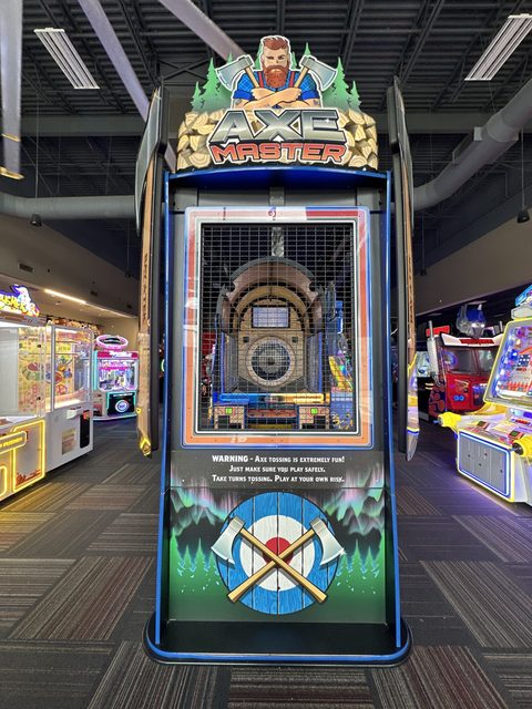 Axe Master on the GameTime game floor