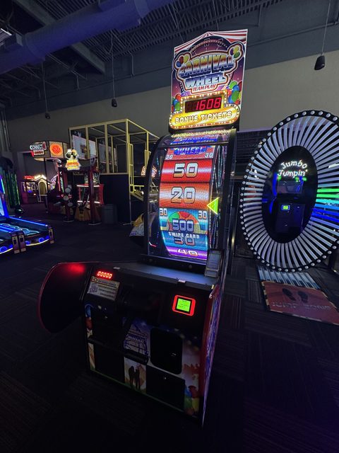 Carnival Wheel on the GameTime game floor