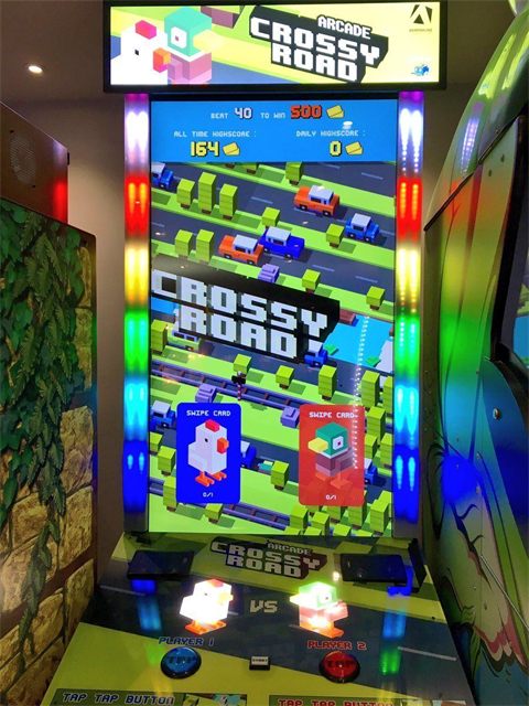 Crossy Road on the GameTime game floor
