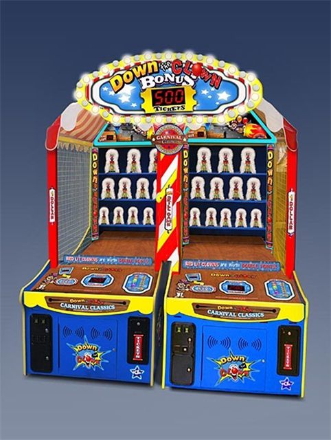Down the Clown on the GameTime game floor