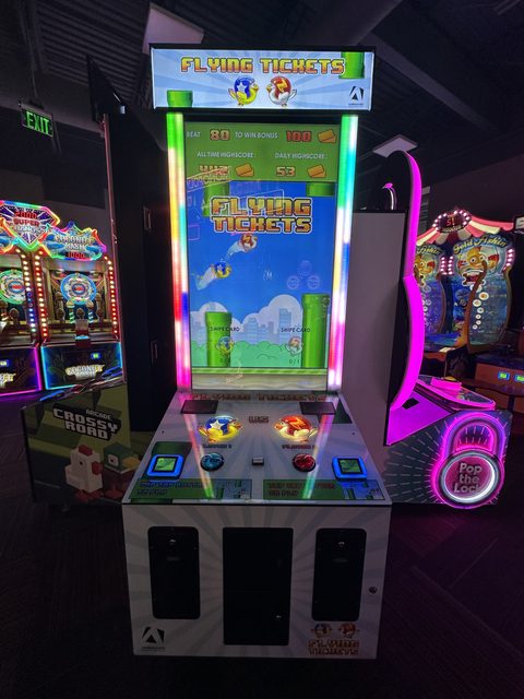 Flying Tickets on the GameTime game floor