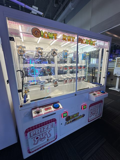 Giant Keymaster on the GameTime game floor