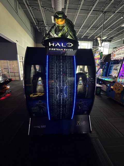 Halo on the GameTime game floor