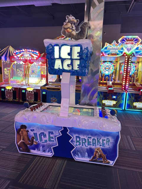 Ice Age on the GameTime game floor
