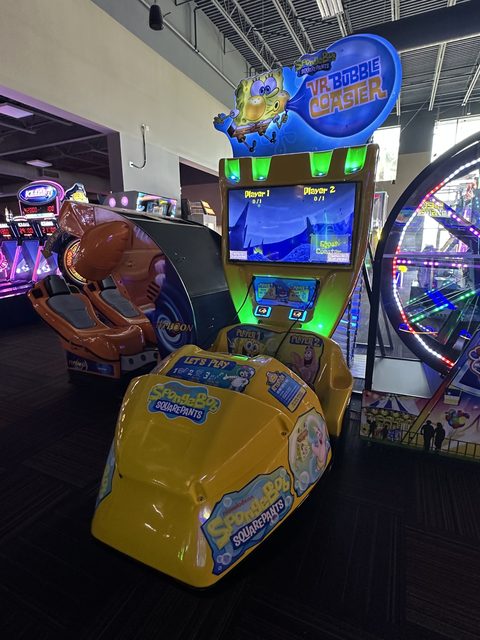 Spongebob VR on the GameTime game floor