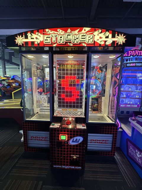 Stacker Giant on the GameTime game floor