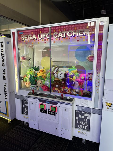 UFO Catcher Crane on the GameTime game floor